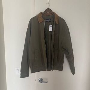 Abercrombie & Fitch Olive Green Military Jacket